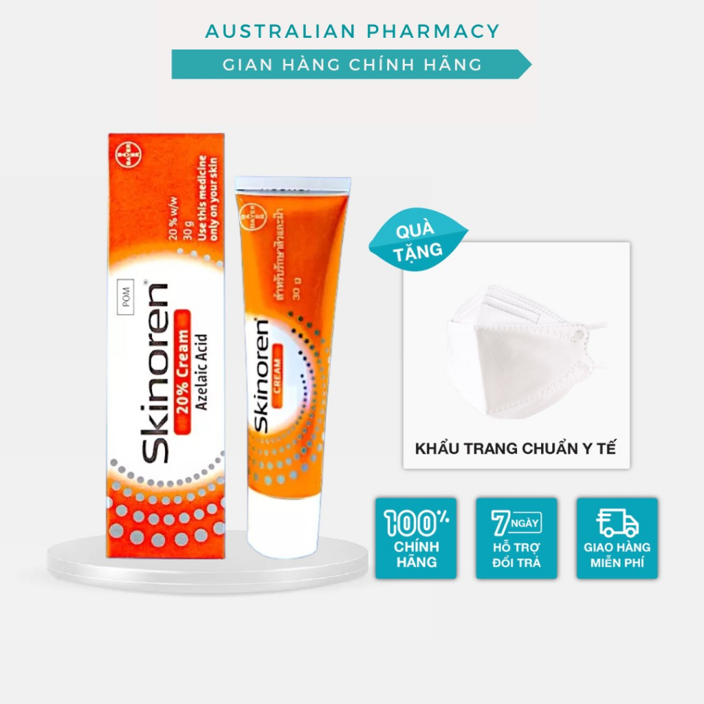 Kem Đa Năng Skinoren 20% Azelaic Acid Cream 30g Hàng Chính Hãng.