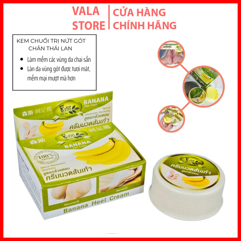 [Chuẩn Thái] Kem giảm Nứt Gót Chân Banana Heel Cream Thái Lan 30g