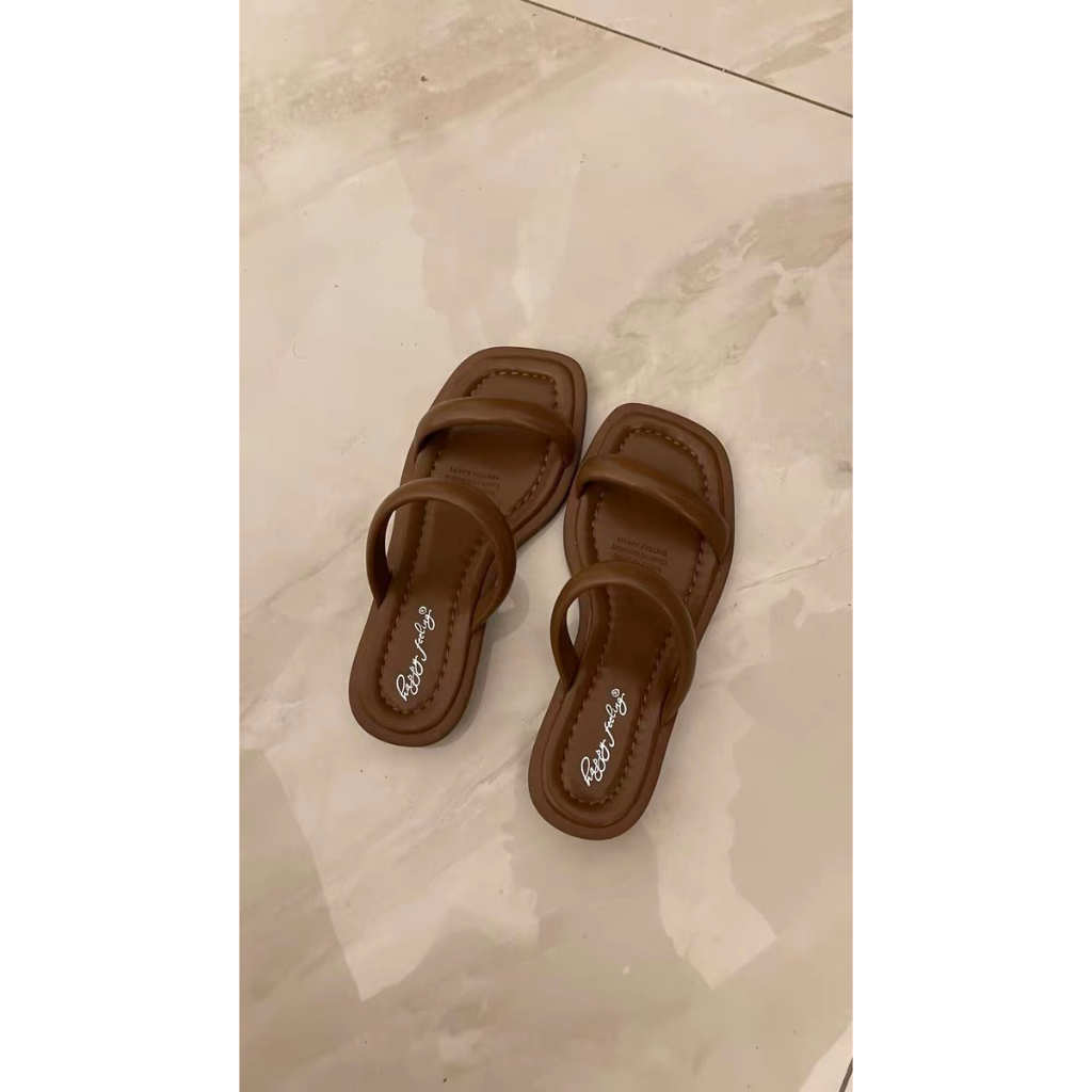 Sandal quai ngang đế tròn