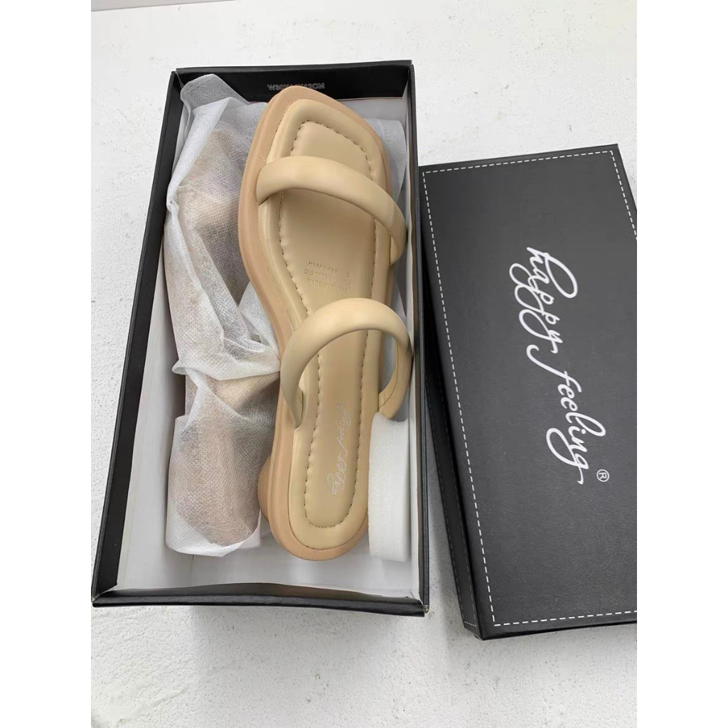 Sandal quai ngang đế tròn