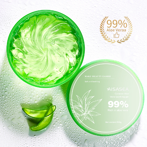 Gel Lô Hội 99% AISASEA Gel làm dịu Aloe Vera Gel 300ml dưỡng ẩm chăm sóc làn da