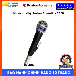 Micro có dây boston acoustics ba58 | hút âm tốt |lực mic mạnh| loại bỏ tạp âm tiếng ồn| hàng cao cấp, chính hãng của mỹ