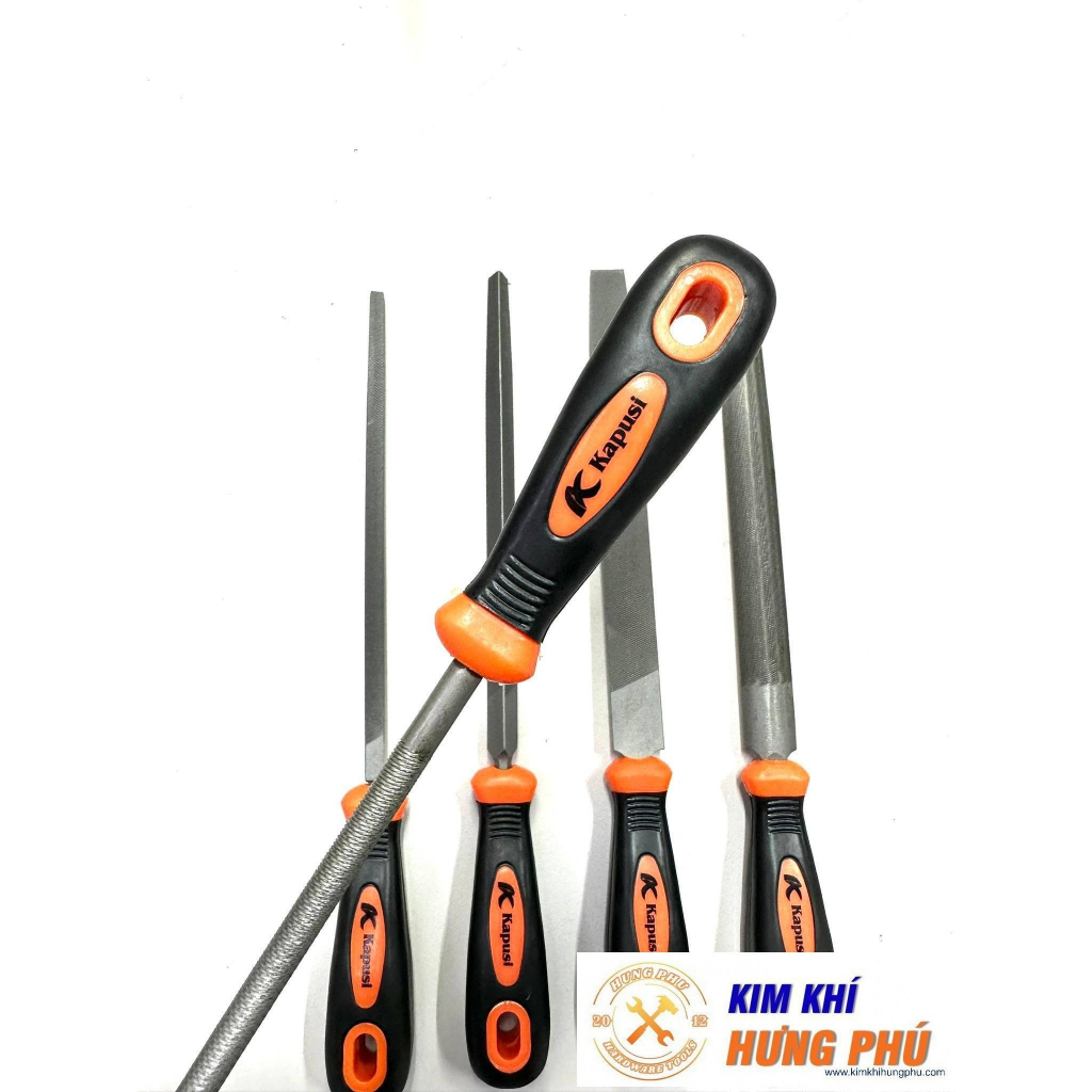 Bộ 5 cây dũa mài kim loại KAPUSI Nhật Bản 8inch hợp kim siêu cứng
