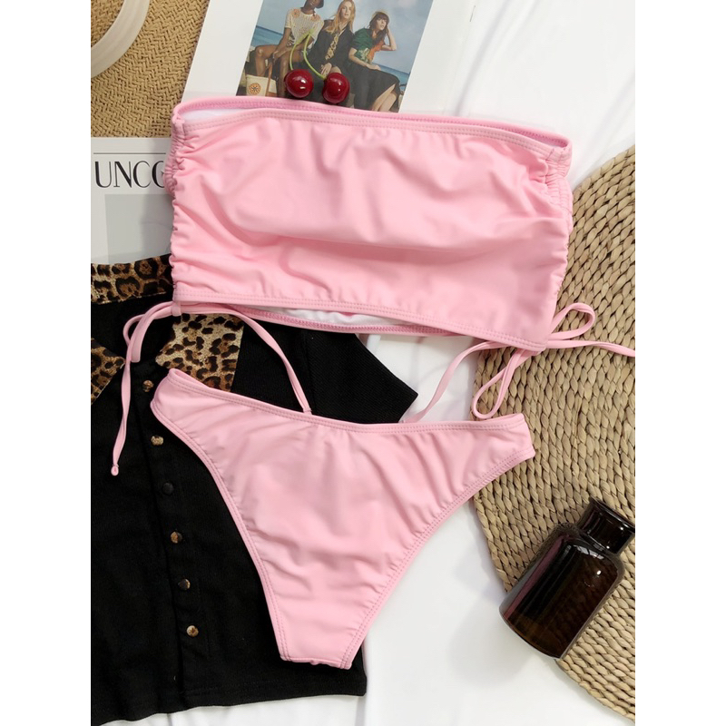 Set bikini 2 mảnh quây cạp thấp