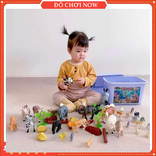 Mô hình động vật cho bé, Đồ chơi con vật 58 chi tiết