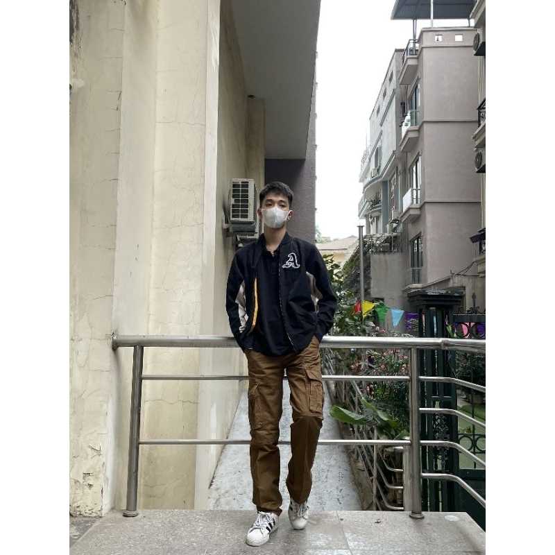 Quần dài cargo pants kaki túi hộp cao cấp - size 28 29 30