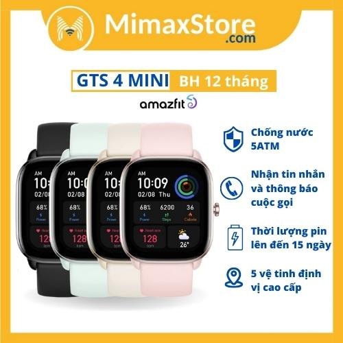 [Hỏa Tốc - HCM] Đồng Hồ Thông Minh Amazfit GTS 4 Mini | Tiếng Việt | Hàng Chính Hãng | Bảo Hành 12 Tháng | Mimax Store