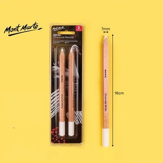 [DA ĐEN - QUẬN 3] Bộ 2 Bút Chì Than Trắng Mont Marte
