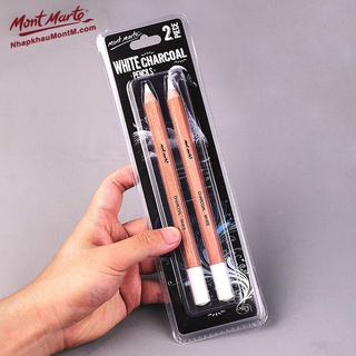 [DA ĐEN - QUẬN 3] Bộ 2 Bút Chì Than Trắng Mont Marte