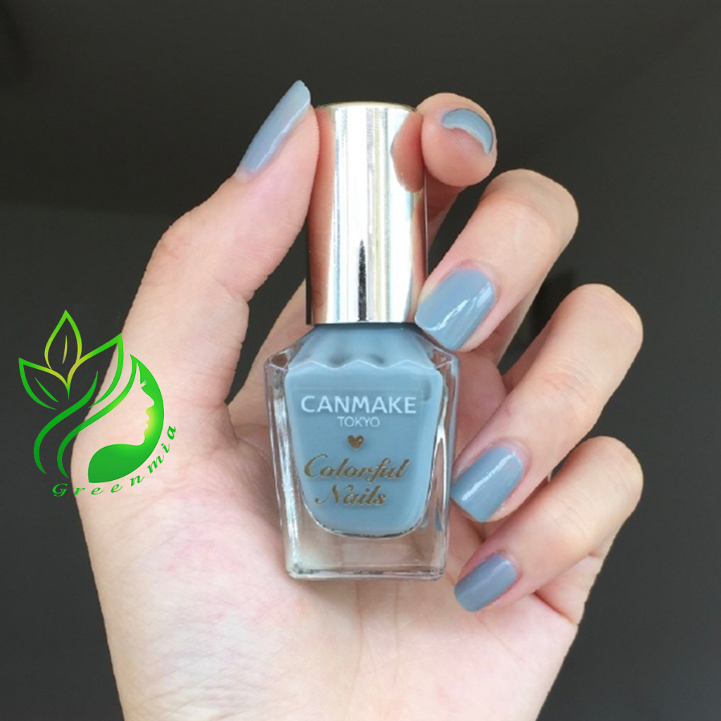 Sơn Móng Tay Thạch Canmake Tokyo Japan Nhật Bản Nội Địa Sơn Móng Chân Màu N28 Smokey Aqua Xanh dương khói