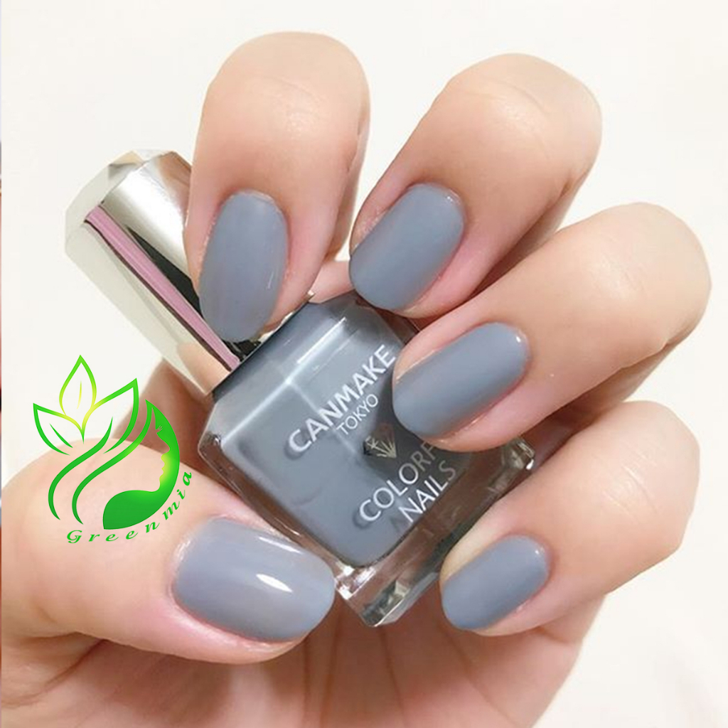Sơn Móng Tay Thạch Canmake Tokyo Japan Nhật Bản Nội Địa Sơn Móng Chân Màu N28 Smokey Aqua Xanh dương khói