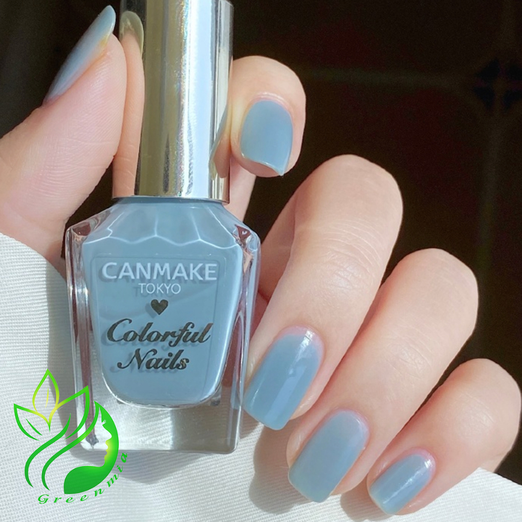 Sơn Móng Tay Thạch Canmake Tokyo Japan Nhật Bản Nội Địa Sơn Móng Chân Màu N28 Smokey Aqua Xanh dương khói