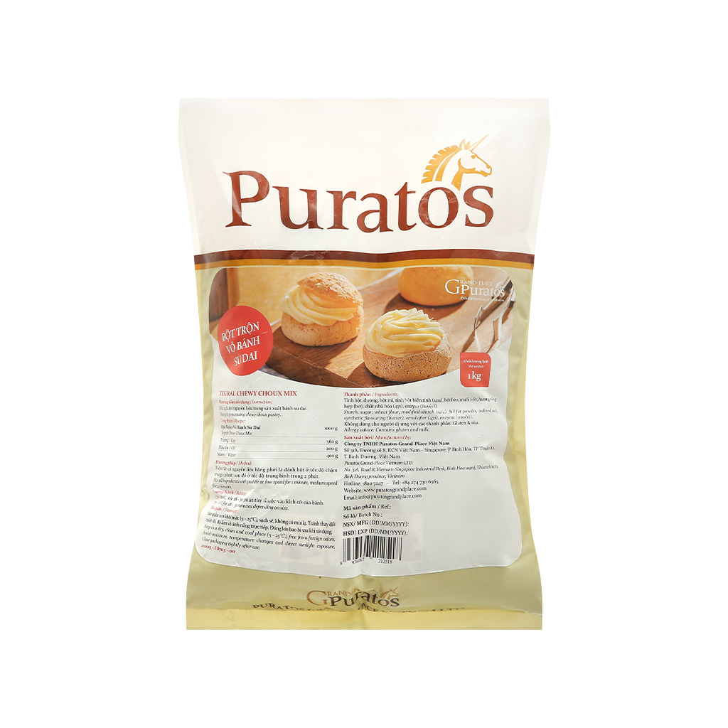 Bột Trộn Vỏ Bánh Su Dai Puratos (Gói) - 1Kg