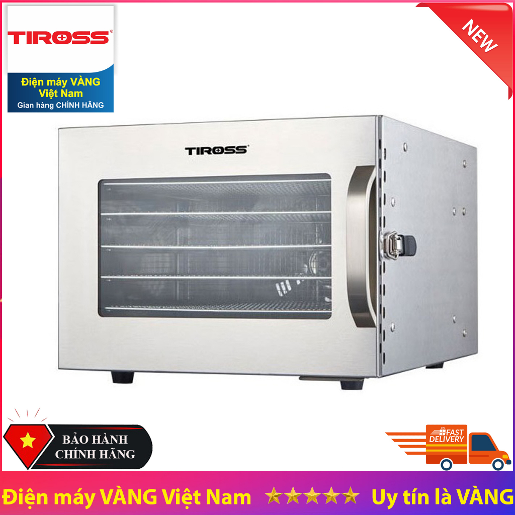 Máy sấy hoa quả thực phẩm Tiross TS-9683 6 khay sấy inox