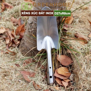 Xẻng làm vườn inox (sắc, bền, chắc chắn)