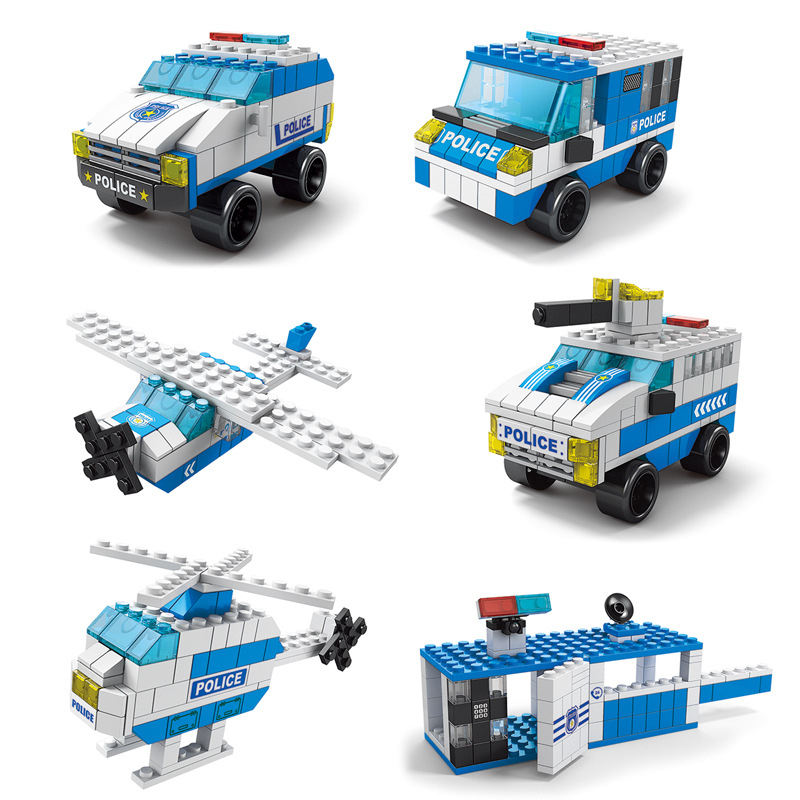 [ 1000 Chi Tiết] Bộ đồ chơi lắp ráp Lego Xe Cảnh Sát Swat 1000 Chi tiết xanh kèm lego xếp hình cảnh sát swat, máy bay