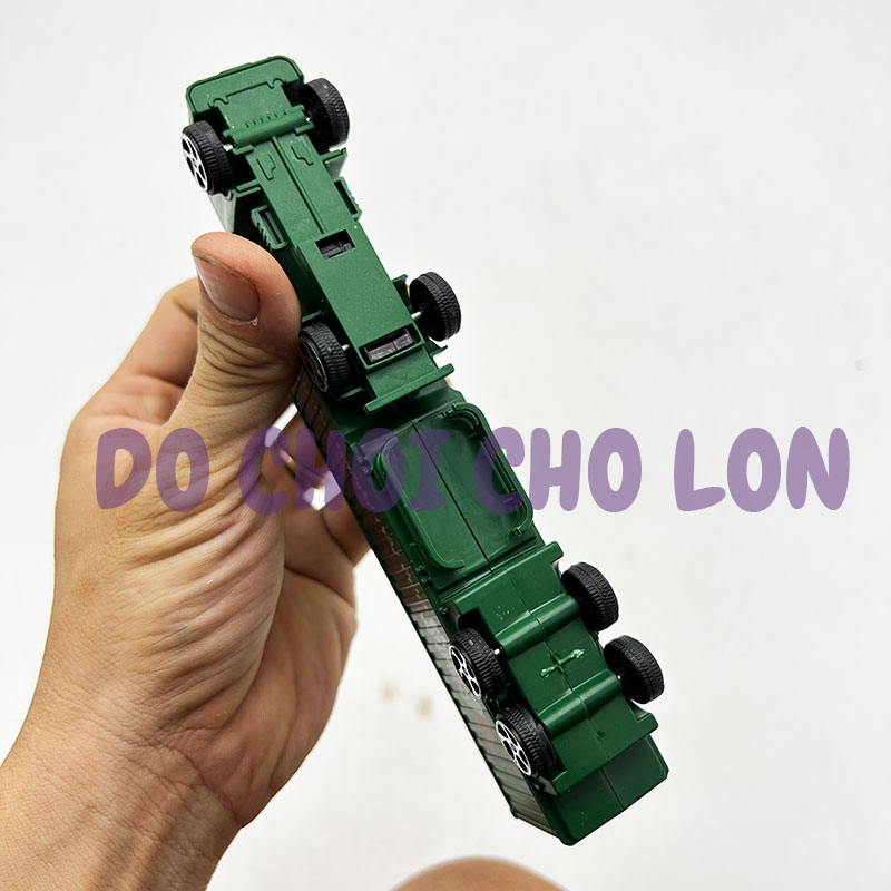 Đồ chơi mô hình xe container chở hàng Mini bằng nhựa chạy trớn BQ112