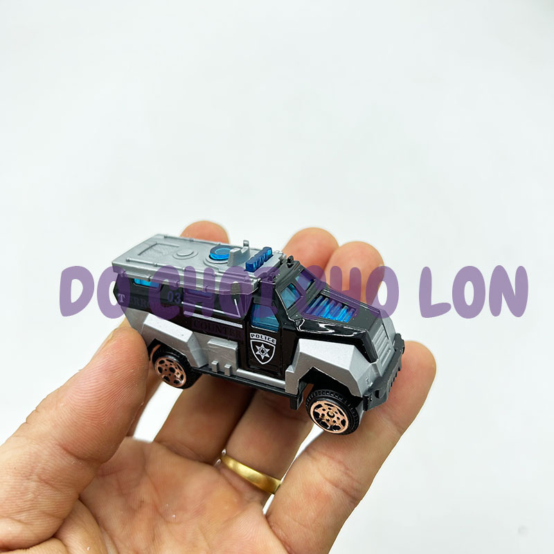 Vỉ đồ chơi các loại xe cảnh sát bằng sắt 6 chiếc Hot Wheels LS74