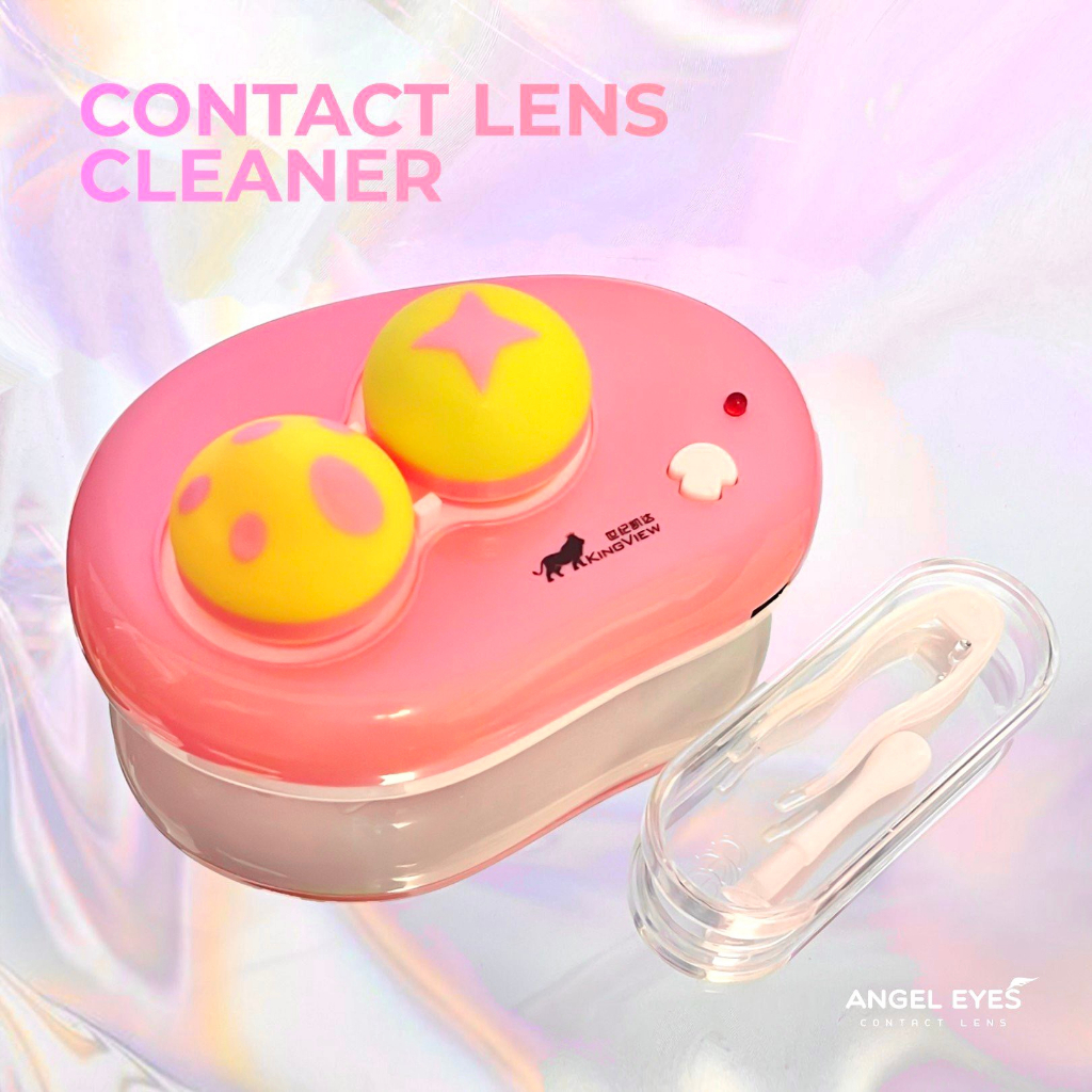 Máy rửa lens tự động siêu sạch tiện dụng thương hiệu Angel Eyes đầu sạc USB (Máy rửa kính áp tròng)