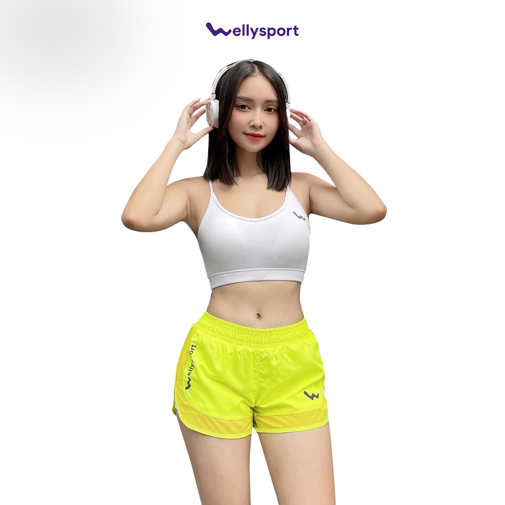 Bra thể thao có dây căn chỉnh, kèm mút đệm nâng ngực, Welly Sport, Mã AOBT