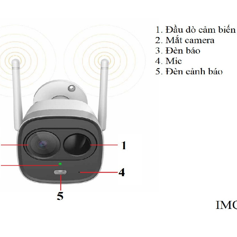 Camera IP WiFi Ngoài Trời IMOU G26EP 1080P FullHD Còi Hú ,Màu Sắc Ban Đêm