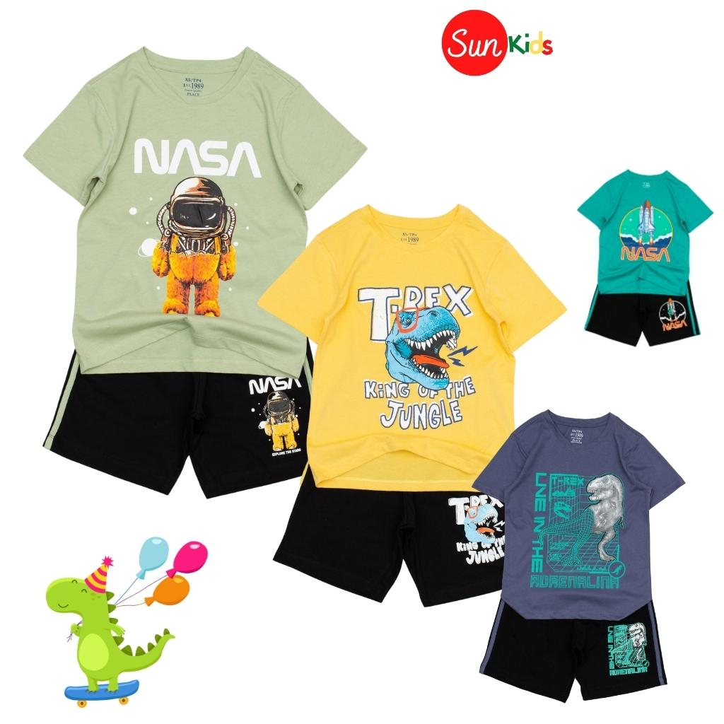 Đồ bộ bé trai, bộ thun bé trai chất cotton, nhiều màu, size đại 4-14 tuổi - SUNKIDS