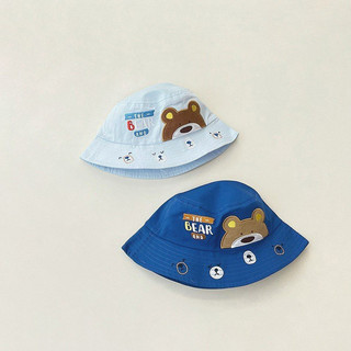 Mũ vành thêu gấu Bear cho bé (48-50cm)