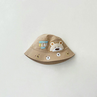 Mũ vành thêu gấu Bear cho bé (48-50cm)