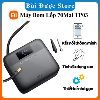 Bơm đa năng xiaomi 70mai tp03 - nhiều đầu bơm chuyên dụng ô tô, bơm bóng, xe đạp - kết nối thông minh - tính đa dụng cao