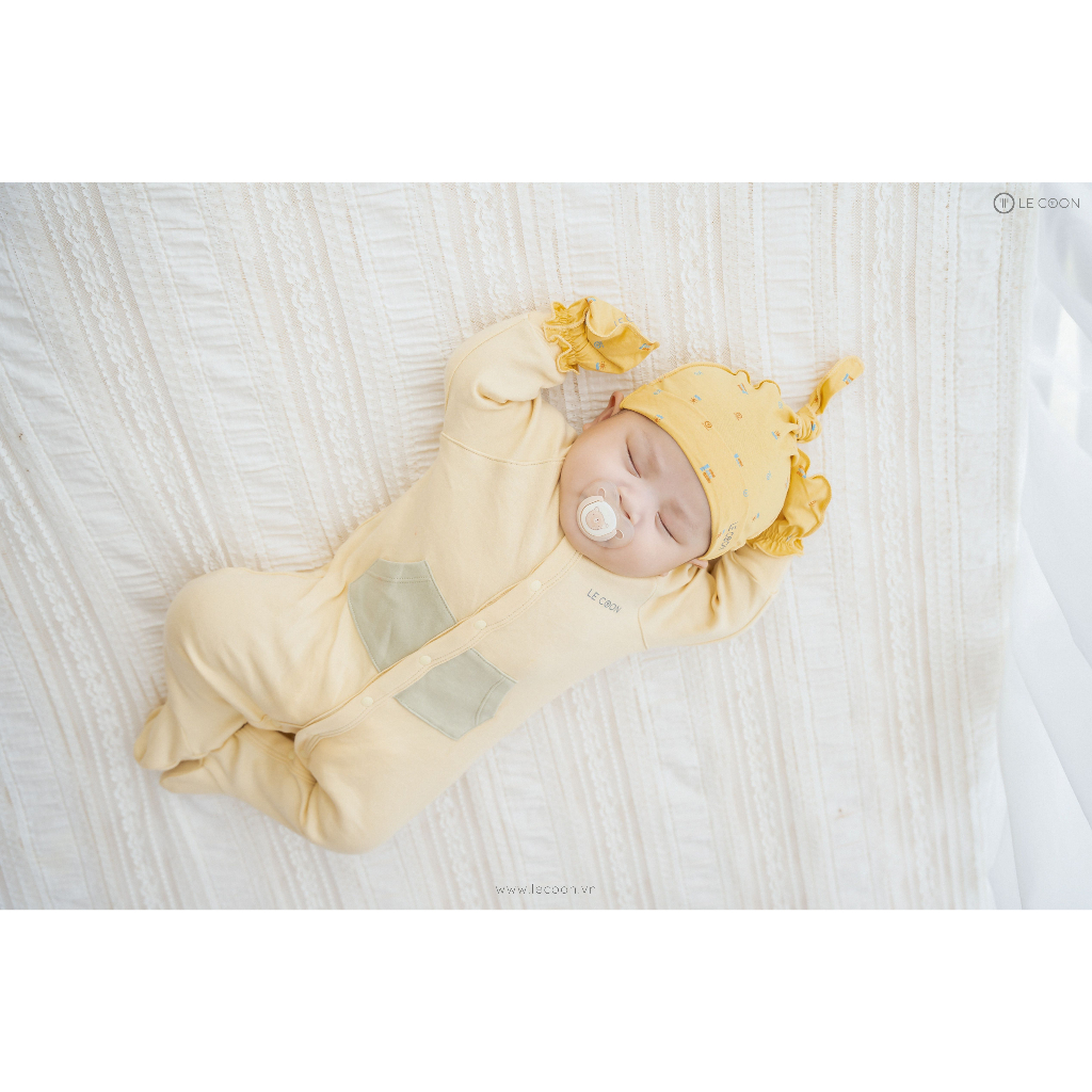 LE COON | Bodysuit Liền Tất Túi Bụng | COMFY | 0-12 tháng