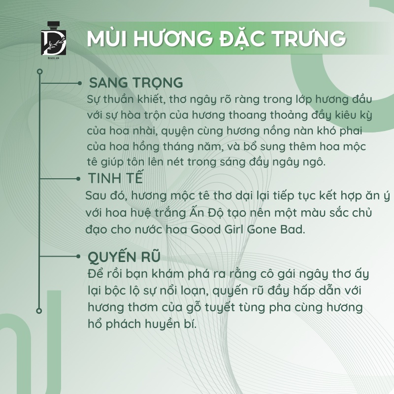 [AUTH] Nước Hoa Kilian Good Girl Gone Bad Chai Chiết 10ML - Giành Cho Nữ - Đẳng Cấp, Quyến rũ, Tính tế. Lưu Hương Lâu | BigBuy360 - bigbuy360.vn