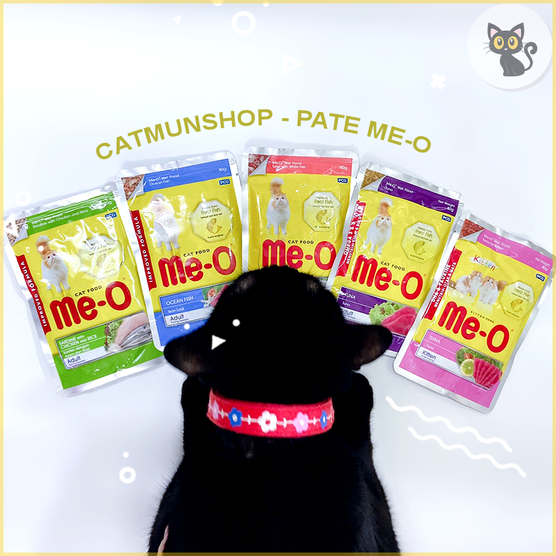 Pate cho mèo trên 6 tháng tuổi Me-o nhiều mùi vị 80g - Cat Mun Shop