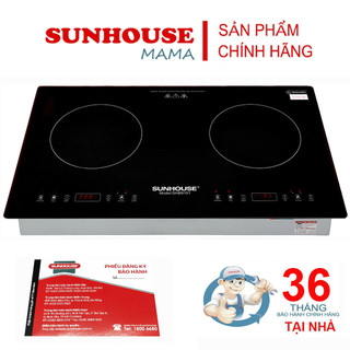 Bếp đôi điện từ sunhouse shb9101 - bảo hành 3 năm tại nhà