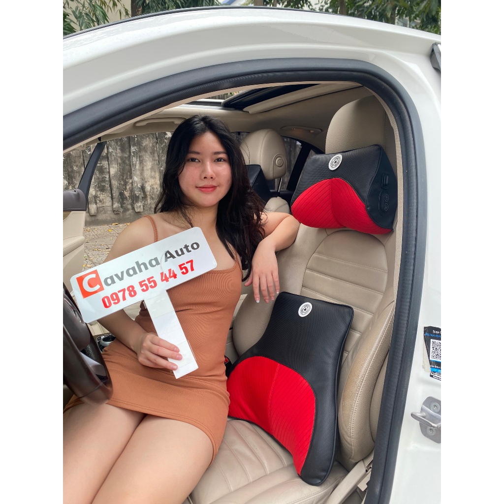 BỘ GỐI TỰA LƯNG CỔ MASSAGE 6 CHẾ ĐỘ RUNG CAO CẤP