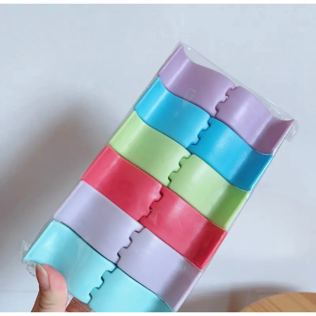 Kẹp càng cua 5 răng nhám mix màu màu ngẫu nhiên TẶNG 1 CÁI