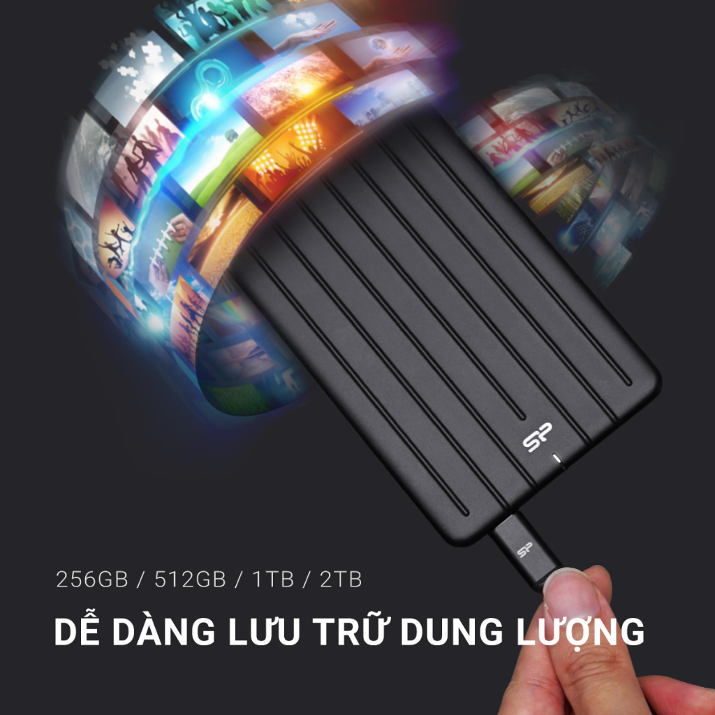 Ổ cứng di động SSD Silicon Power B75 /256GB/512GB/1TB Bảo hành 3 năm | BigBuy360 - bigbuy360.vn