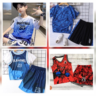 SP002052 Bộ thể thao sát nách bé trai bóng rổ chất thông hơi RIO thoáng mát hàng có sẵn, video SP002035-SP002034-9244