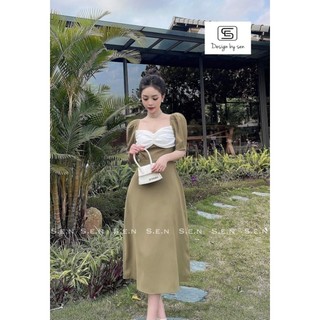 Đầm phối ngực