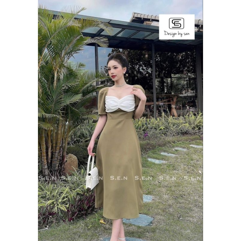 Đầm phối ngực