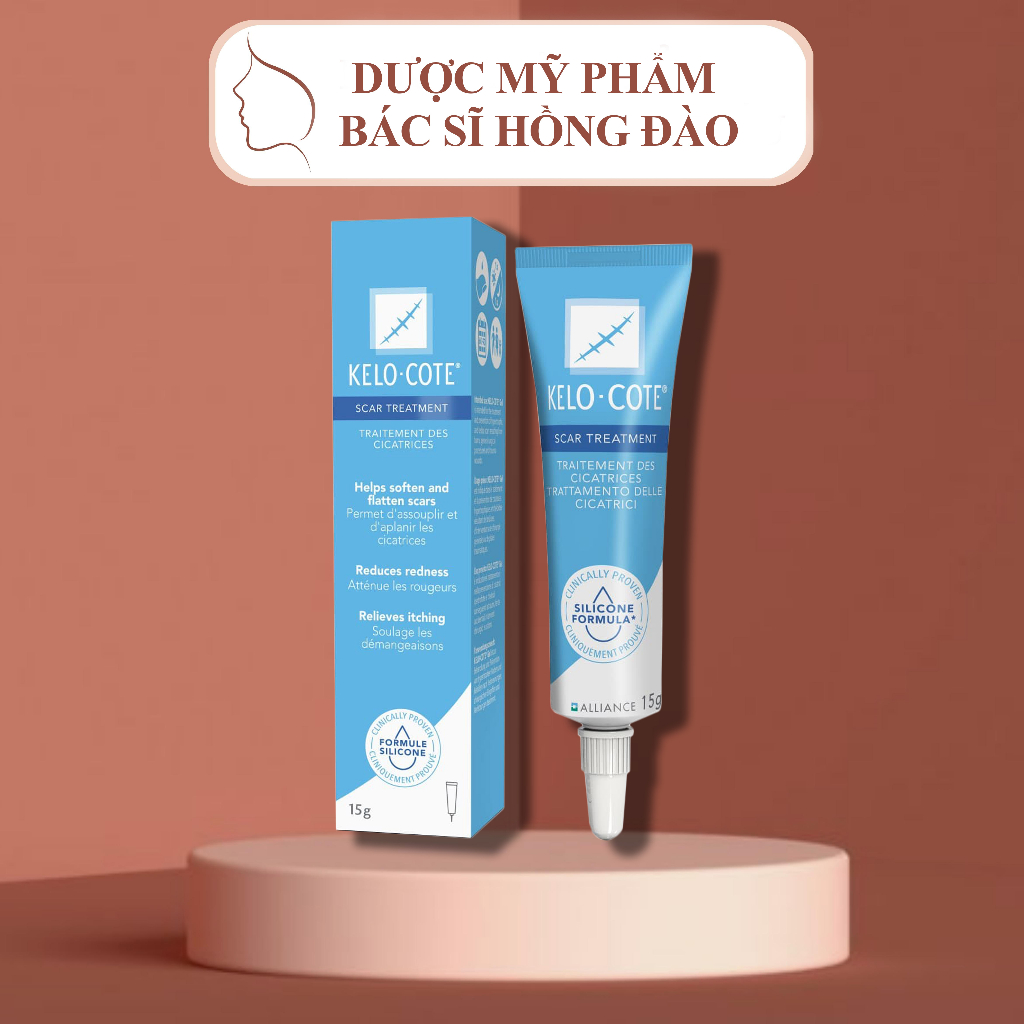 Kem giảm sẹo Kelo Cote 6g / 15g giảm sẹo lồi, sẹo lâu năm - BS HỒNG ĐÀO