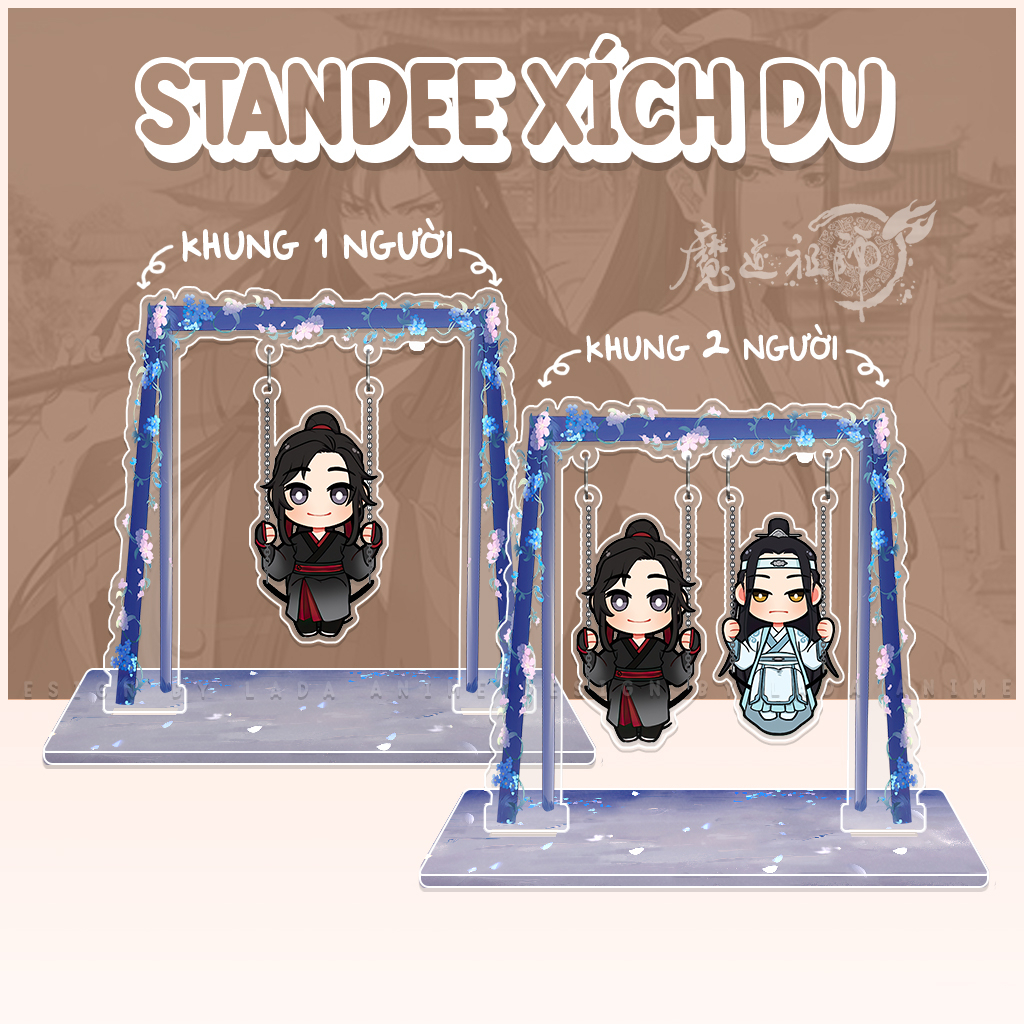 Standee Xích Đu Ma Đạo Tổ Sư - Mo Dao Zu Shi Tùy Chọn Nhân Vật Chưa Kèm Khung Xích Đu, Mô Hình Acrylic Mica Anime