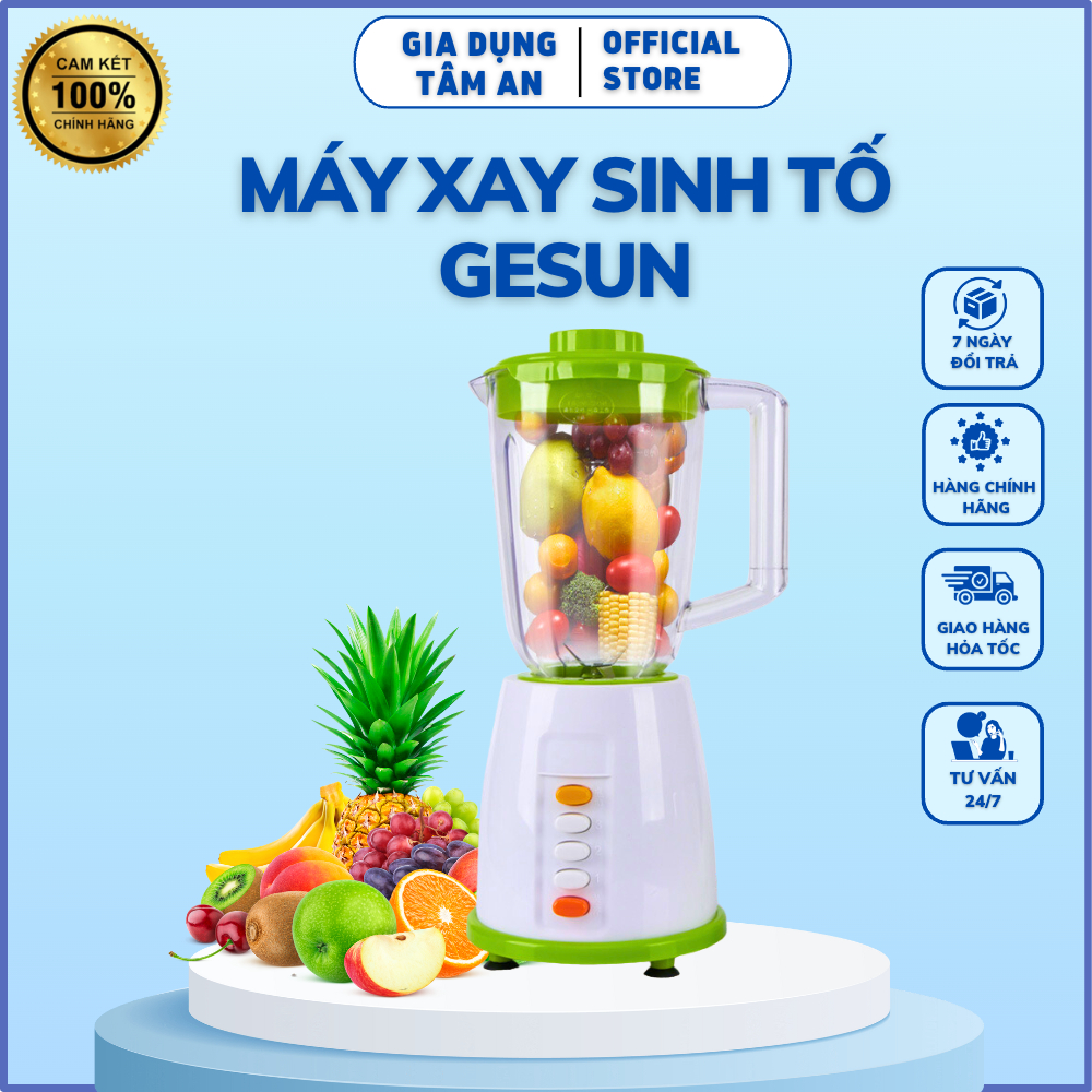 Máy xay sinh tố đa năng công suất 300W 2 cối xay, Công suất lớn xay đá, thịt, rau củ quả, bh 1 đổi 1