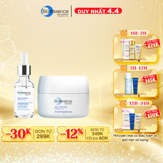 Combo dưỡng ẩm Bio-Essence Bio-Water (Tinh chất Vitamin B5 30ml+ Kem Moist-in Gel 50g)