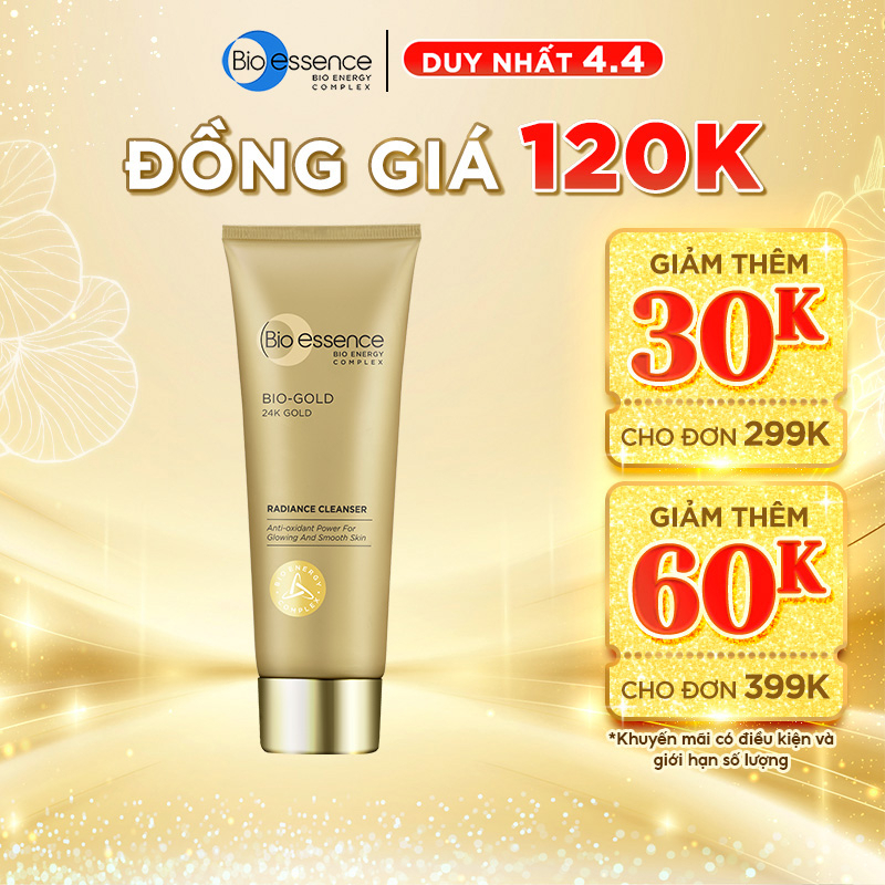 Sữa rửa mặt ngừa lão hóa Bi-Essence BioGold BioEssence Gold Cleanser chiết xuất vàng 24k 100g