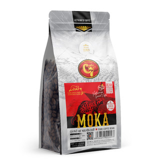 Cà phê hạt moka rang mộc 100% túi 500gr - con chồn vàng