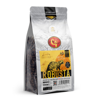 Cà Phê Hạt Robusta Rang Mộc 100% Con Chồn Vàng  - Túi 500Gr (Mẫu Bao Bì Mới)