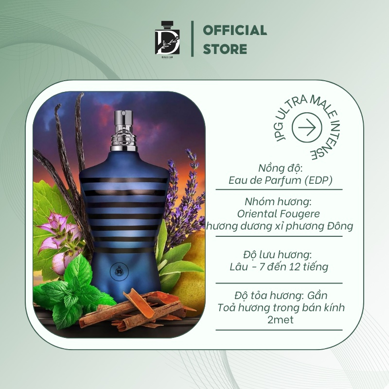 [Chính Hãng] Nước Hoa Nam Chiết Ultra Male Jean Paul Gaultier EDT Mẫu Thử 10ml NAM TÍNH_QUYẾN RŨ_GỢI CẢM | BigBuy360 - bigbuy360.vn