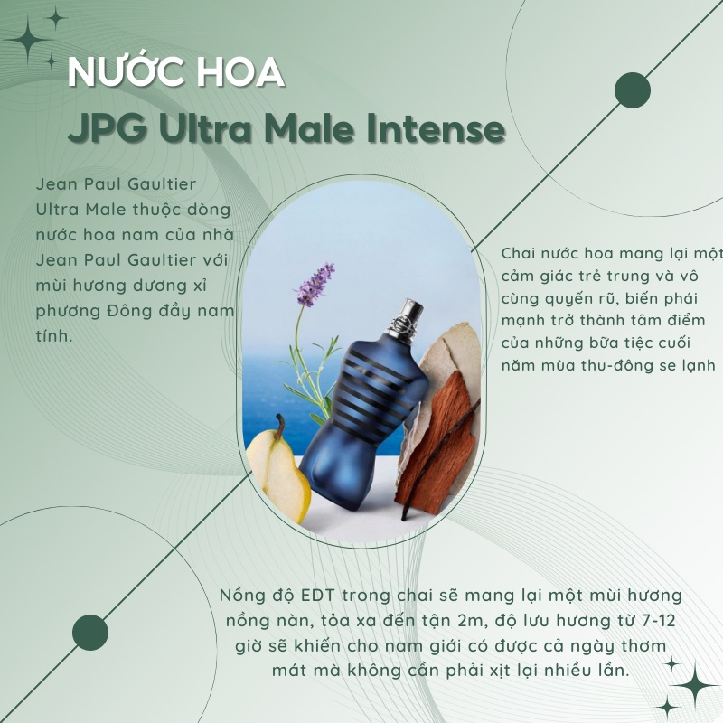 [Chính Hãng] Nước Hoa Nam Chiết Ultra Male Jean Paul Gaultier EDT Mẫu Thử 10ml NAM TÍNH_QUYẾN RŨ_GỢI CẢM | BigBuy360 - bigbuy360.vn