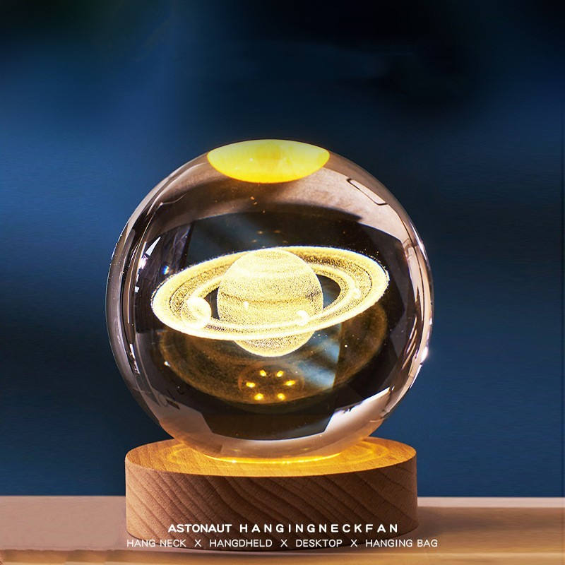 Đèn Ngủ 3D Quả Cầu Pha Lê Phát Sáng, quả cầu pha lê,đèn trang trí,đèn ngủ decor,Quà Tặng Sinh Nhật, quà tặng bạn