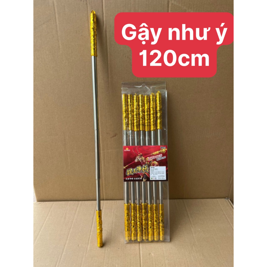 Đồ Chơi Gậy Như Ý Dài 1,2M, Thu Gọn, Đồ Chơi Gậy Ngộ Không
